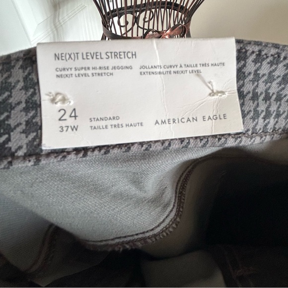 ⭐️ NWT Plus Size American Eagle Houndstooth Jegging ⭐️ - Picture 9 of 12
